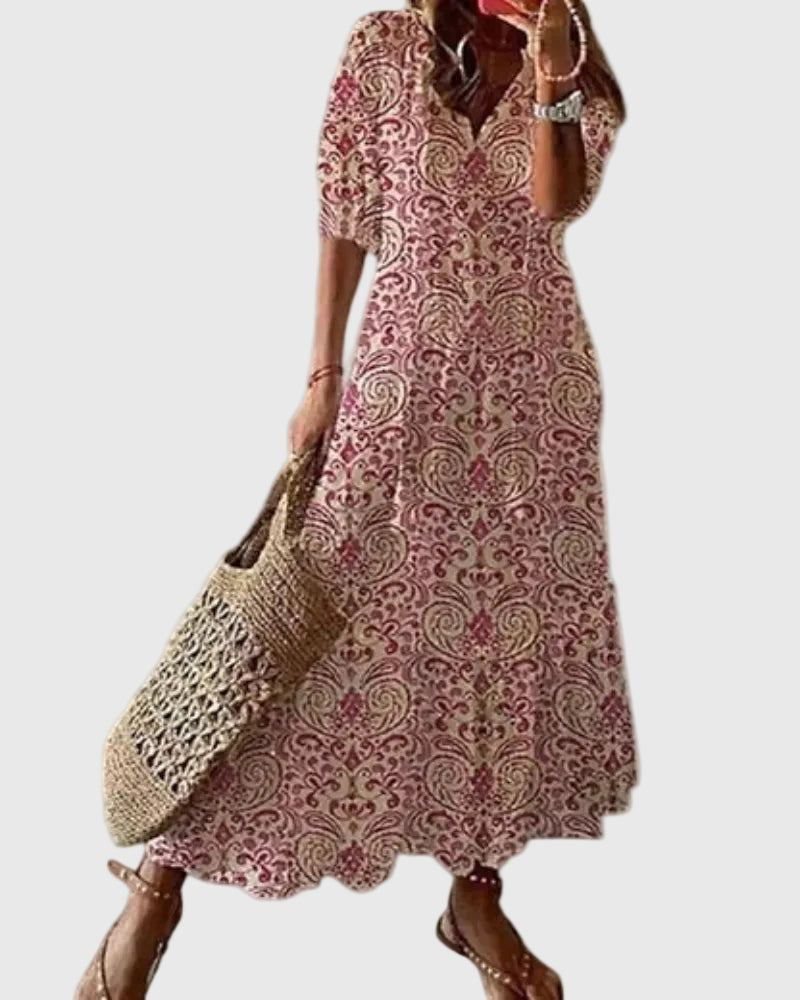 Amalia | Robe Maxi d'Été Vintage Boho