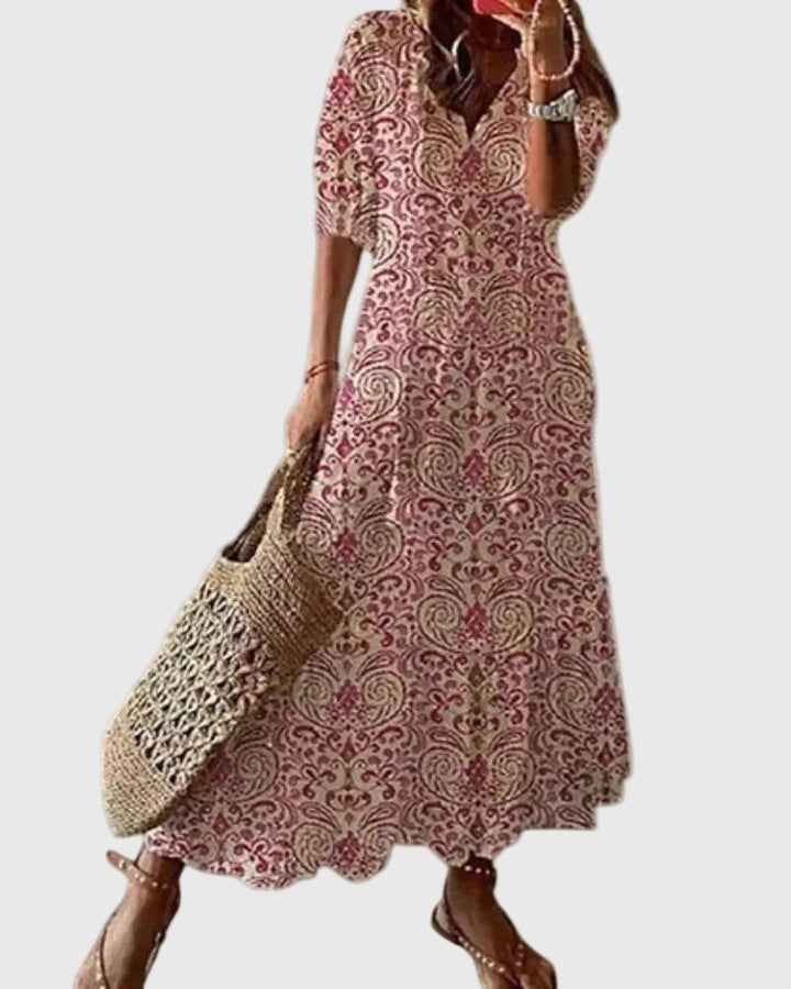 Amalia | Robe Maxi d'Été Vintage Boho