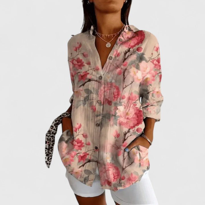 Katarine | Blouse Florale Élégante