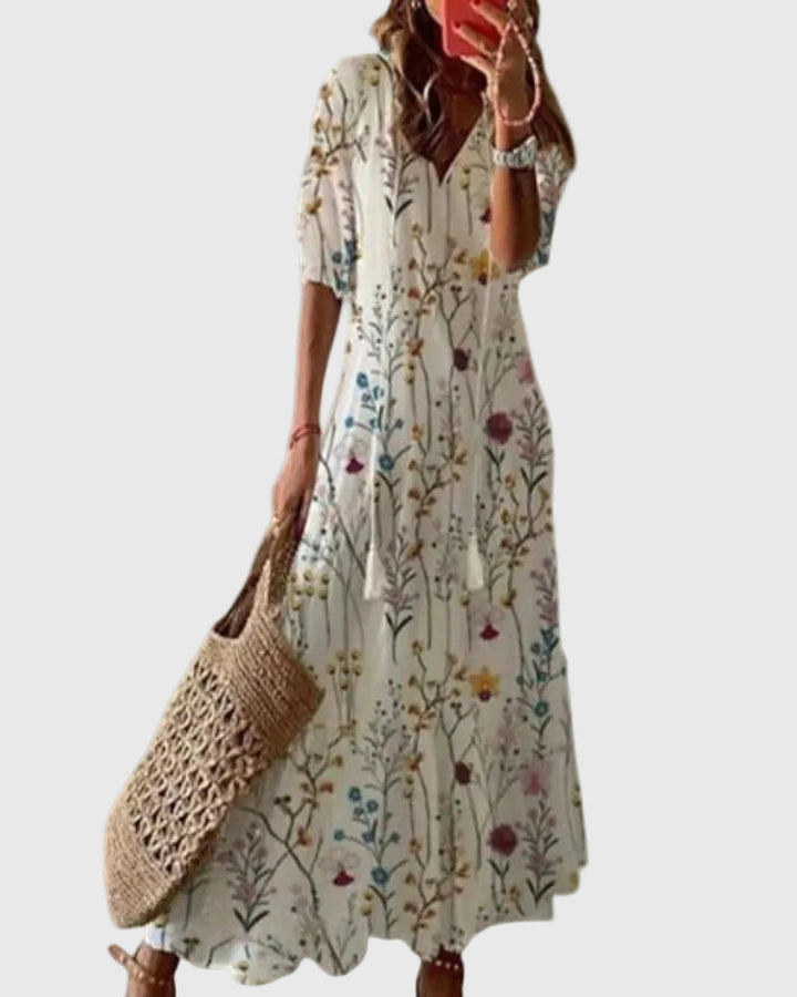 Amalia | Robe Maxi d'Été Vintage Boho