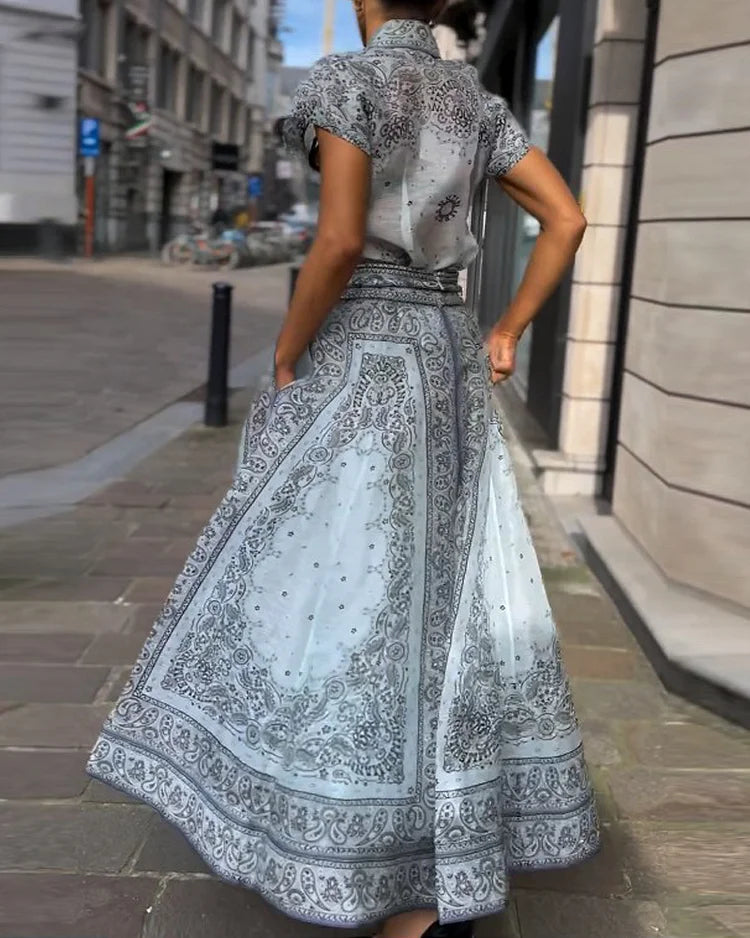 Adele - Ensemble Deux Pièces Imprimé Bohème