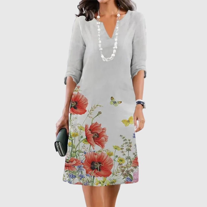 ELEANOR | ROBE FLORALE À NIVEAUX