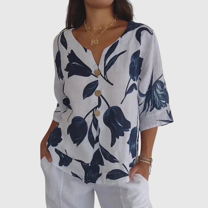 Laura | Blouse V-Neck Confortable