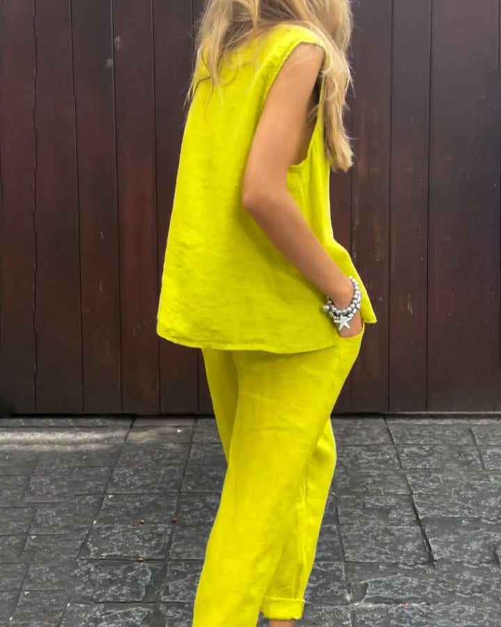 Zenneth - Ensemble Décontracté en Deux Pièces