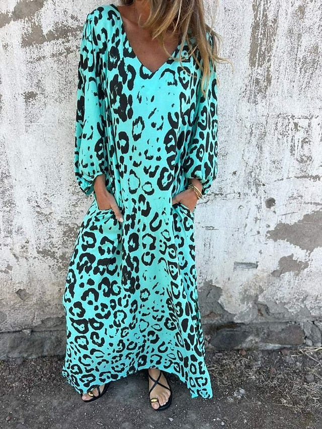 Jessa - Robe Maxi Léopard