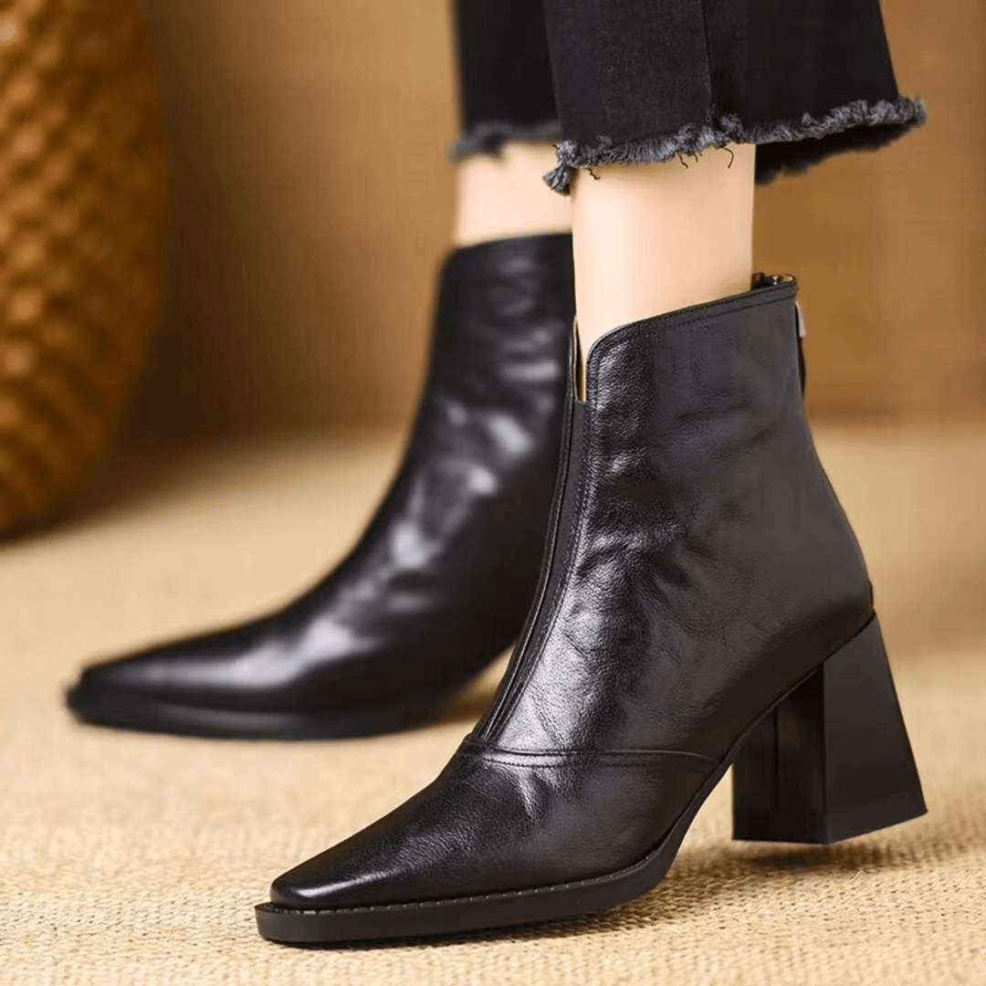 Claudia | Bottines de luxe à talon moyen