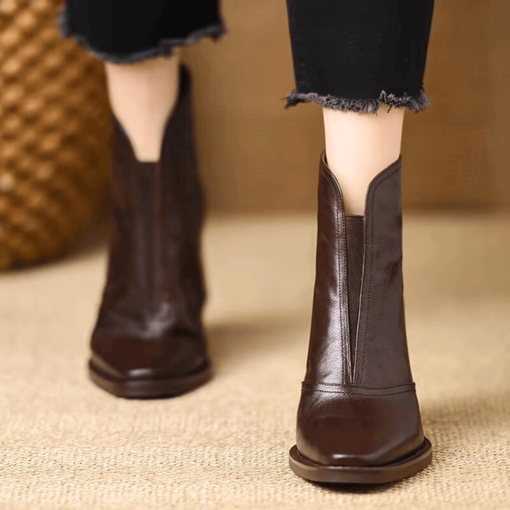 Claudia | Bottines de luxe à talon moyen